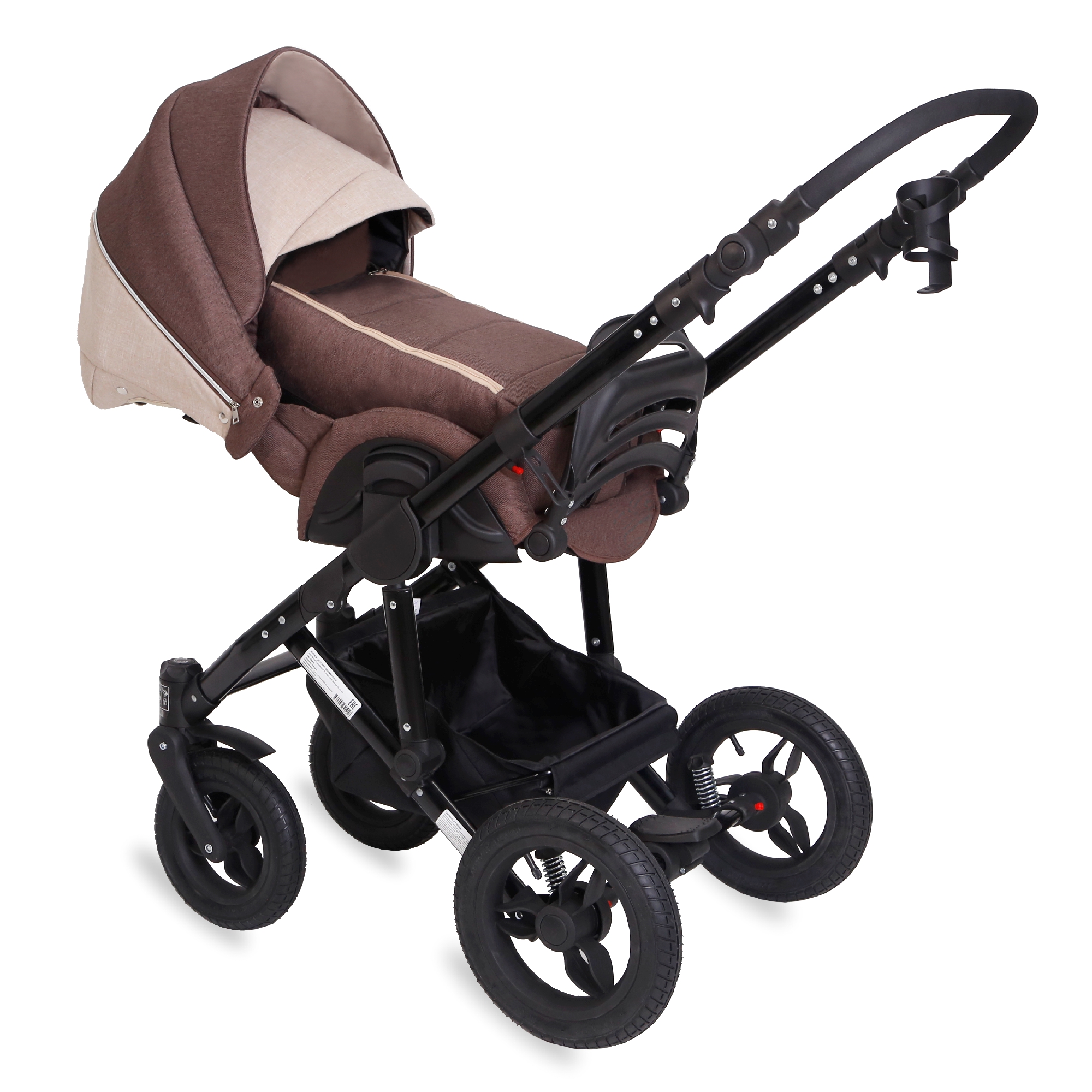 Коляска 2в1 Babyton Rio Brown купить по цене 18069 ₽ в интернет-магазине  Детский мир