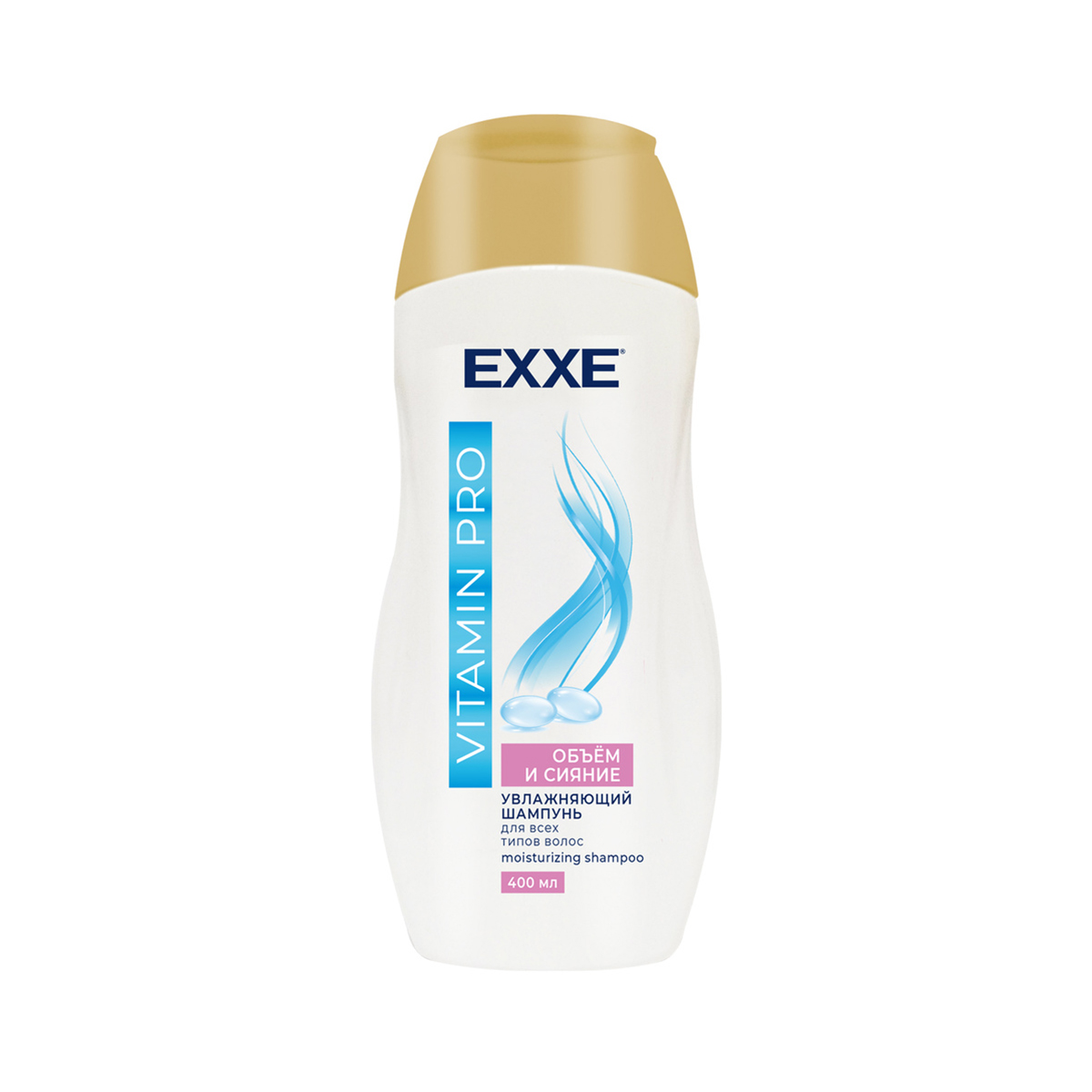 Шампунь увлажняющий EXXE Vitamin Pro Объём и сияние для всех типов волос 400 мл - фото 1