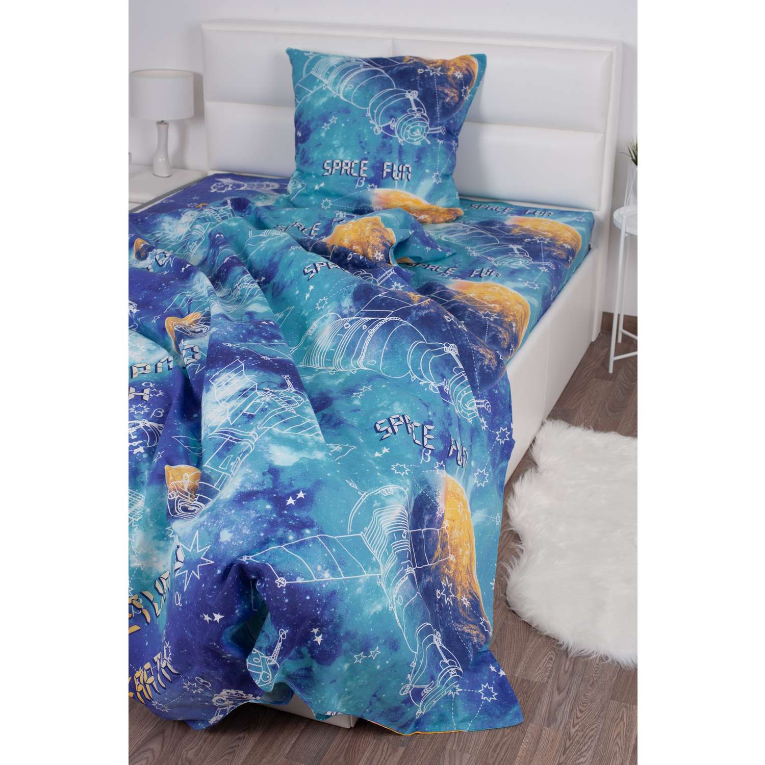 Комплект постельного белья MILANIKA Галактика 3 предмета - фото 2