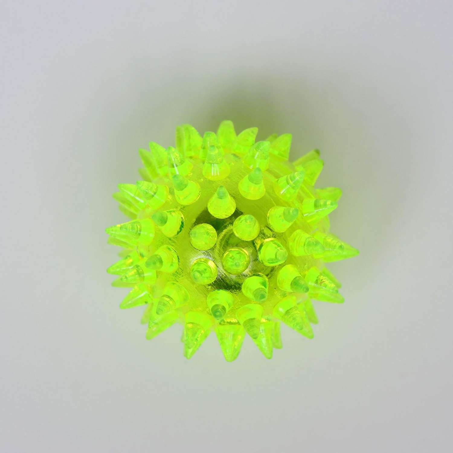 Игрушка для собак Пижон Мяч светящийся 4.5 см жёлтый - фото 2