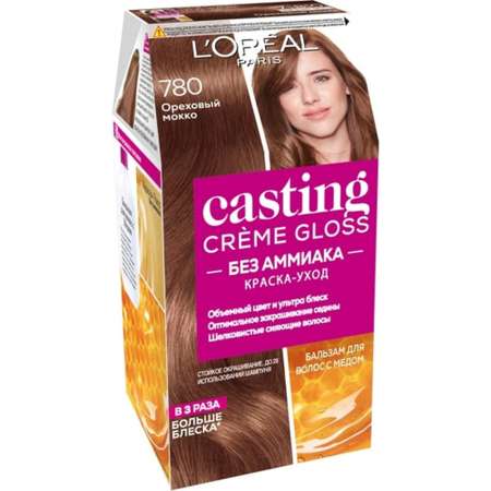 Краска для волос LOREAL Casting Creme Gloss без аммиака оттенок 780 Ореховый Мокко
