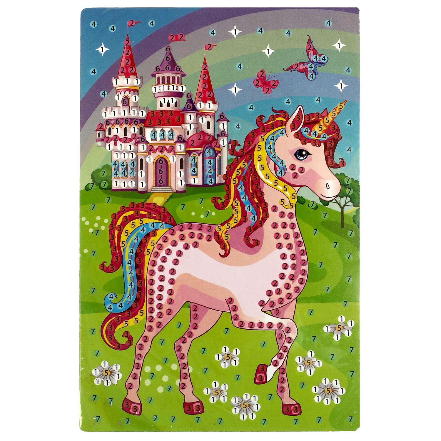 Набор для детского творчества МультиАРТ Алмазная мозаика лошадка - фото 4