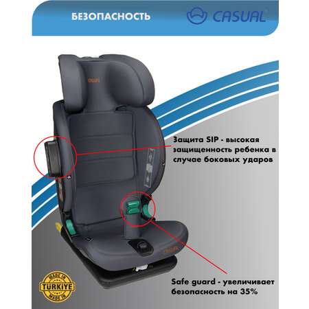 Автокресло Casual Goldfix Pro Isofix 1/2/3 (9-36 кг)