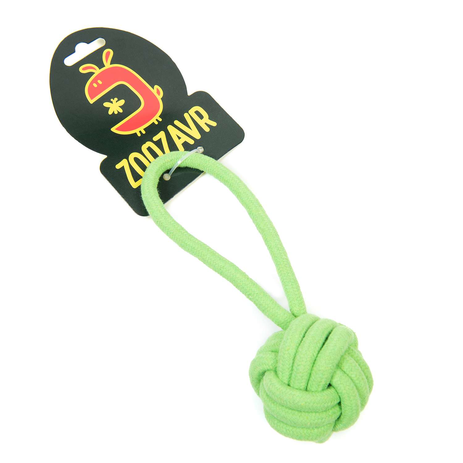 Игрушка для жевания Zoozavr Мячик с ручкой S - фото 2