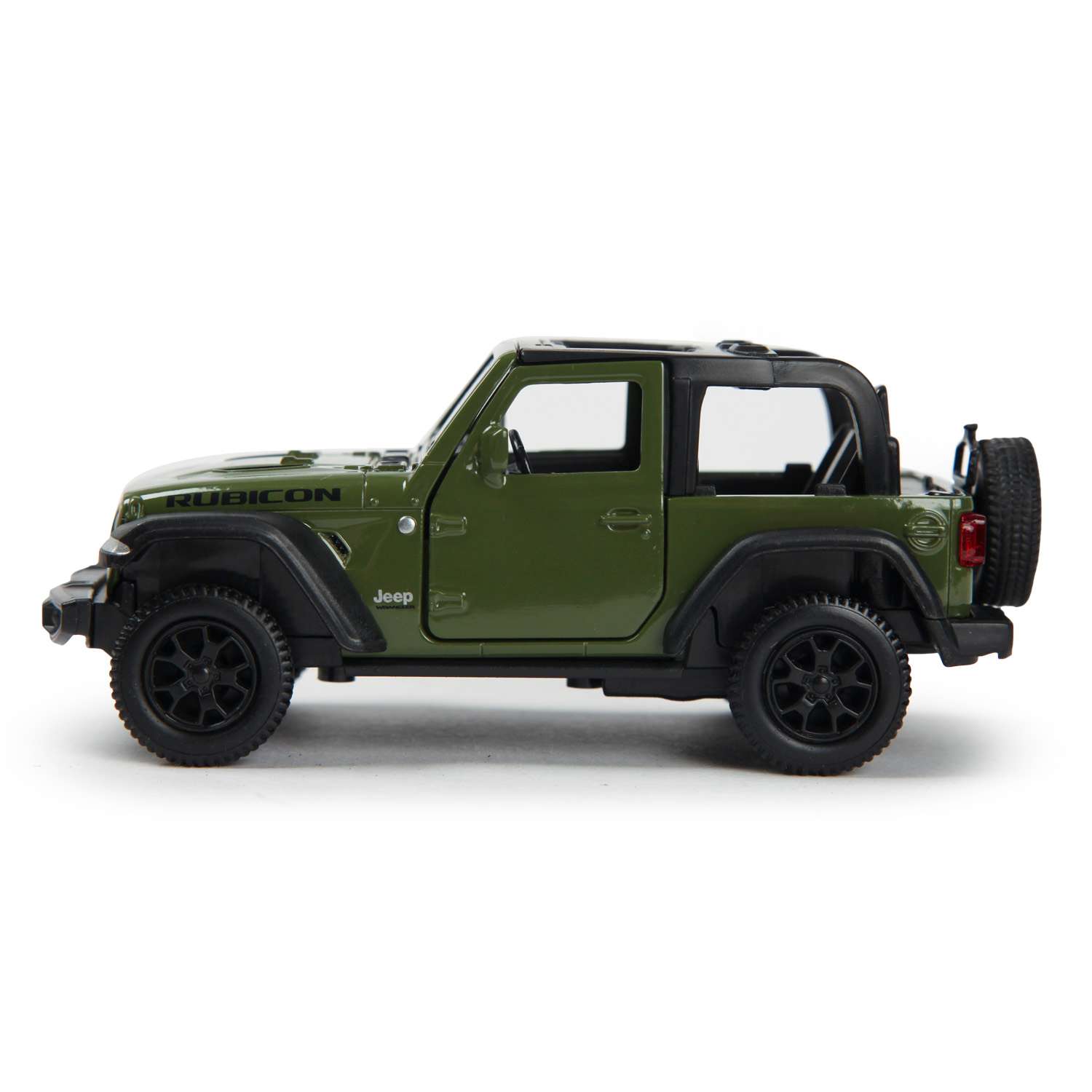 Машинка Mobicaro 1:32 Jeep Rubicon Open Top Зеленая 544060NT(А) 544060NT(А) - фото 3