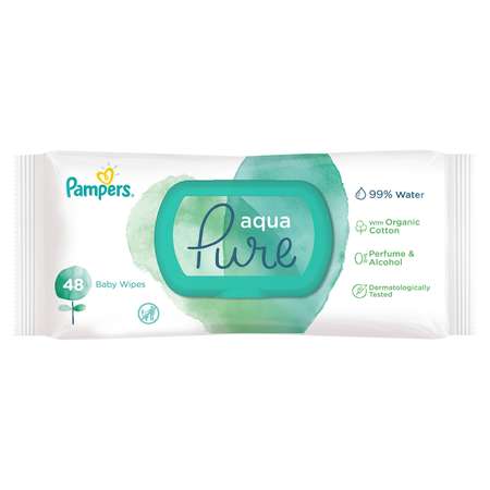 Салфетки влажные Pampers Aqua Pure Single 48шт