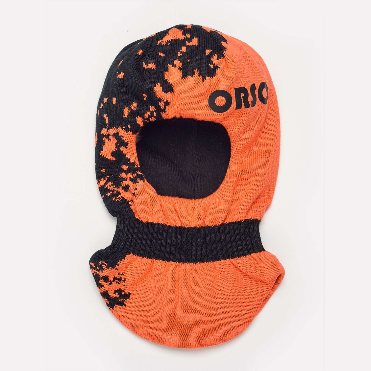 Шлем Orso Bianco 01566-22_оранжевый неон/черный - фото 1