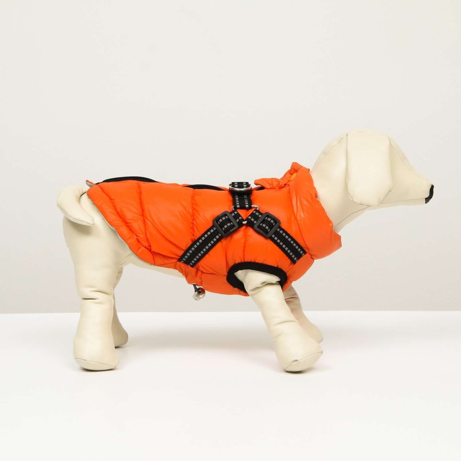 Куртка для собак Sima-Land со шлейкой коралловая - фото 3