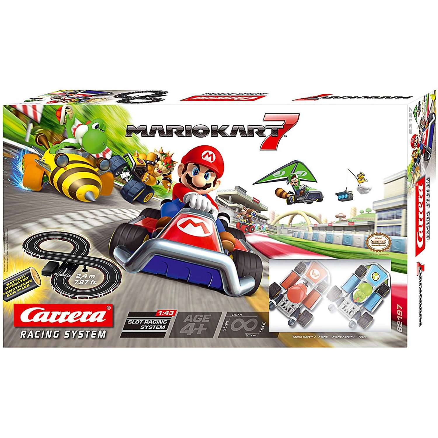 Автотрек Carrera Mario Kart 7 с батарейками 62197 - фото 4