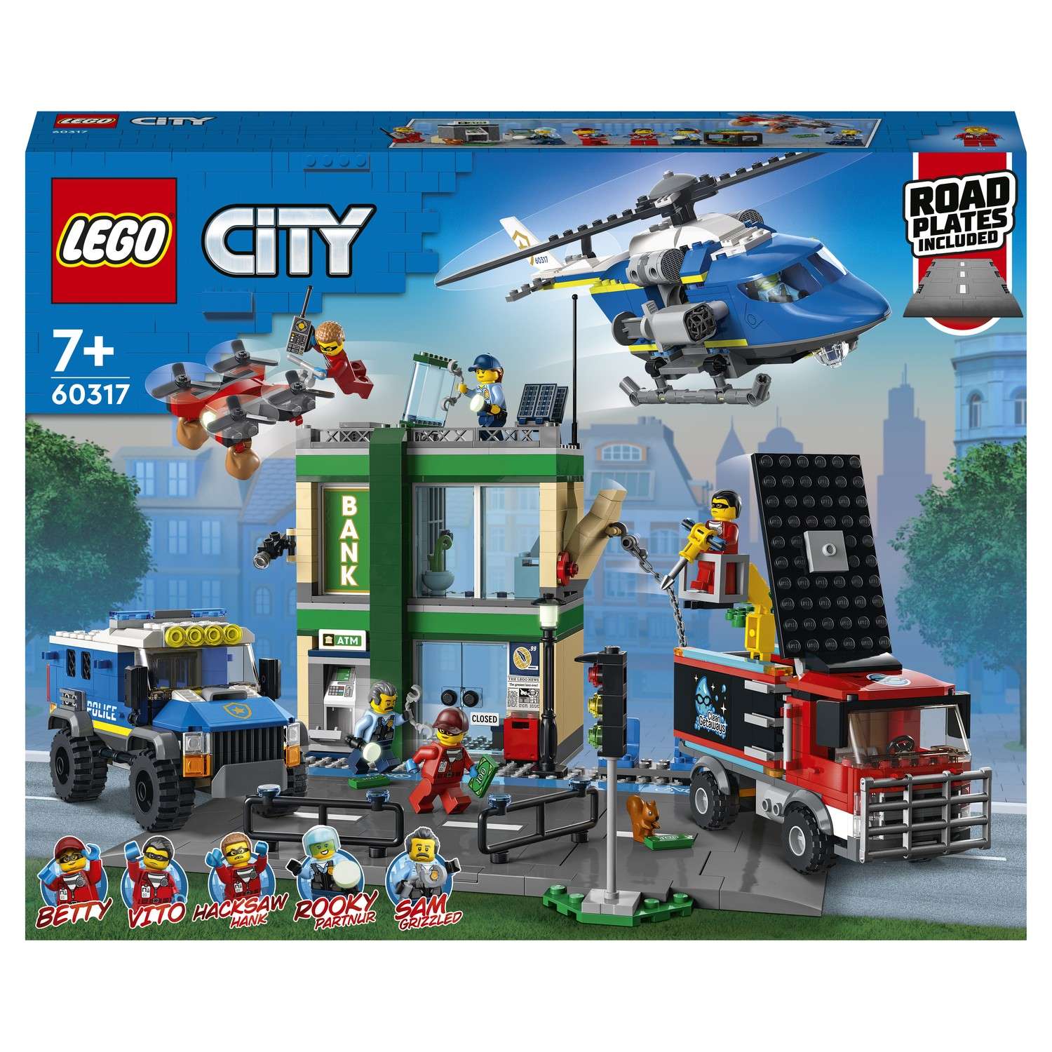 Конструктор LEGO City Police Полицейская погоня в банке 60317 - фото 2