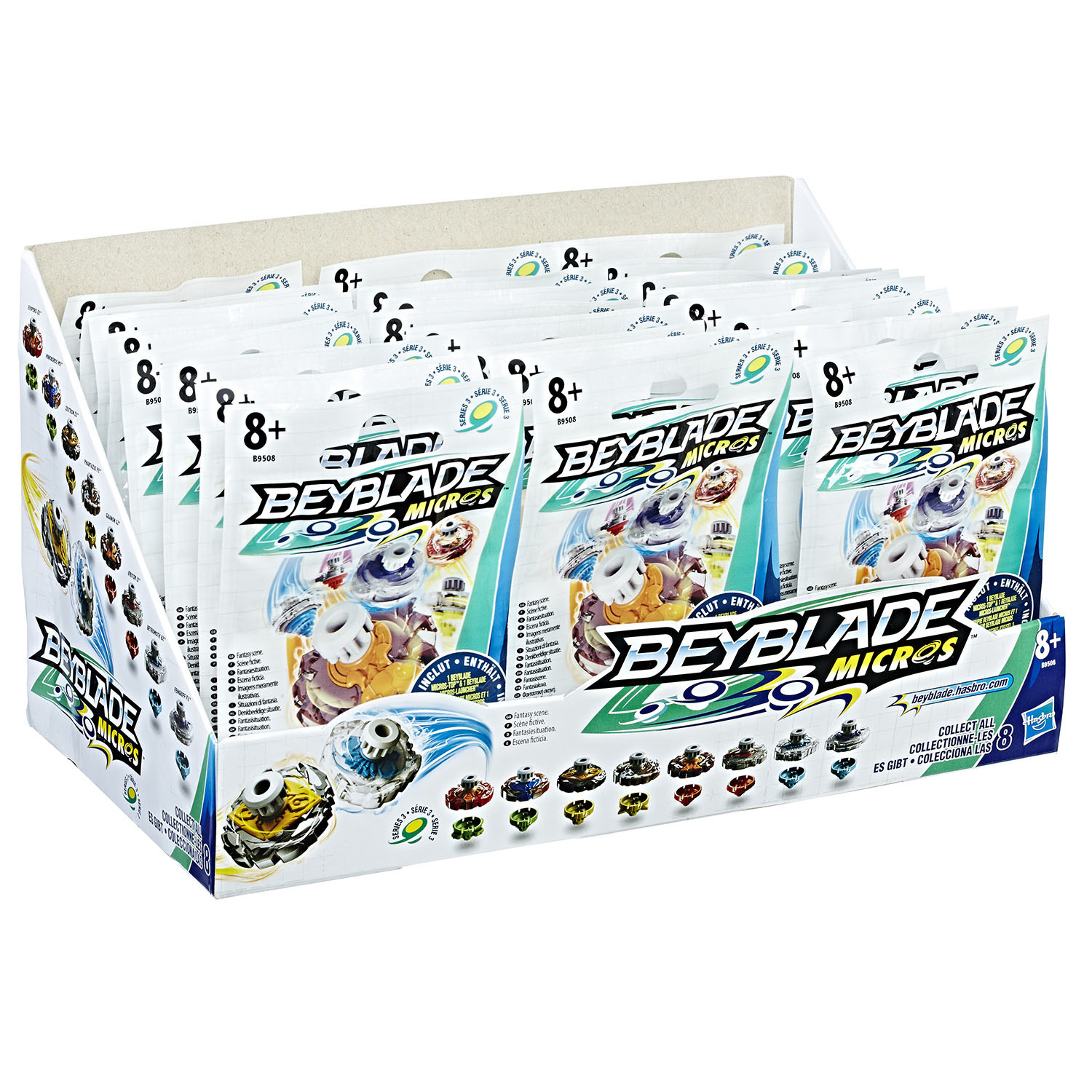 Игрушка BeyBlade Мини-волчок в непрозрачной упаковке (Сюрприз) B9508EU4 - фото 5