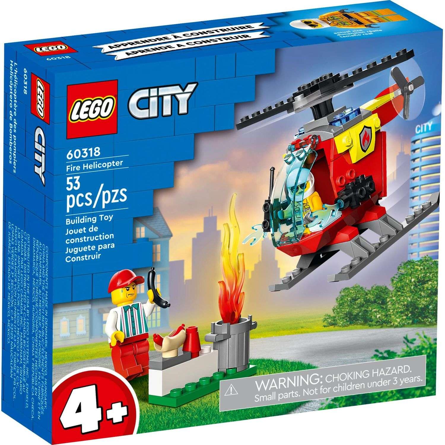 Конструктор LEGO City Пожарный вертолет 60318 - фото 1