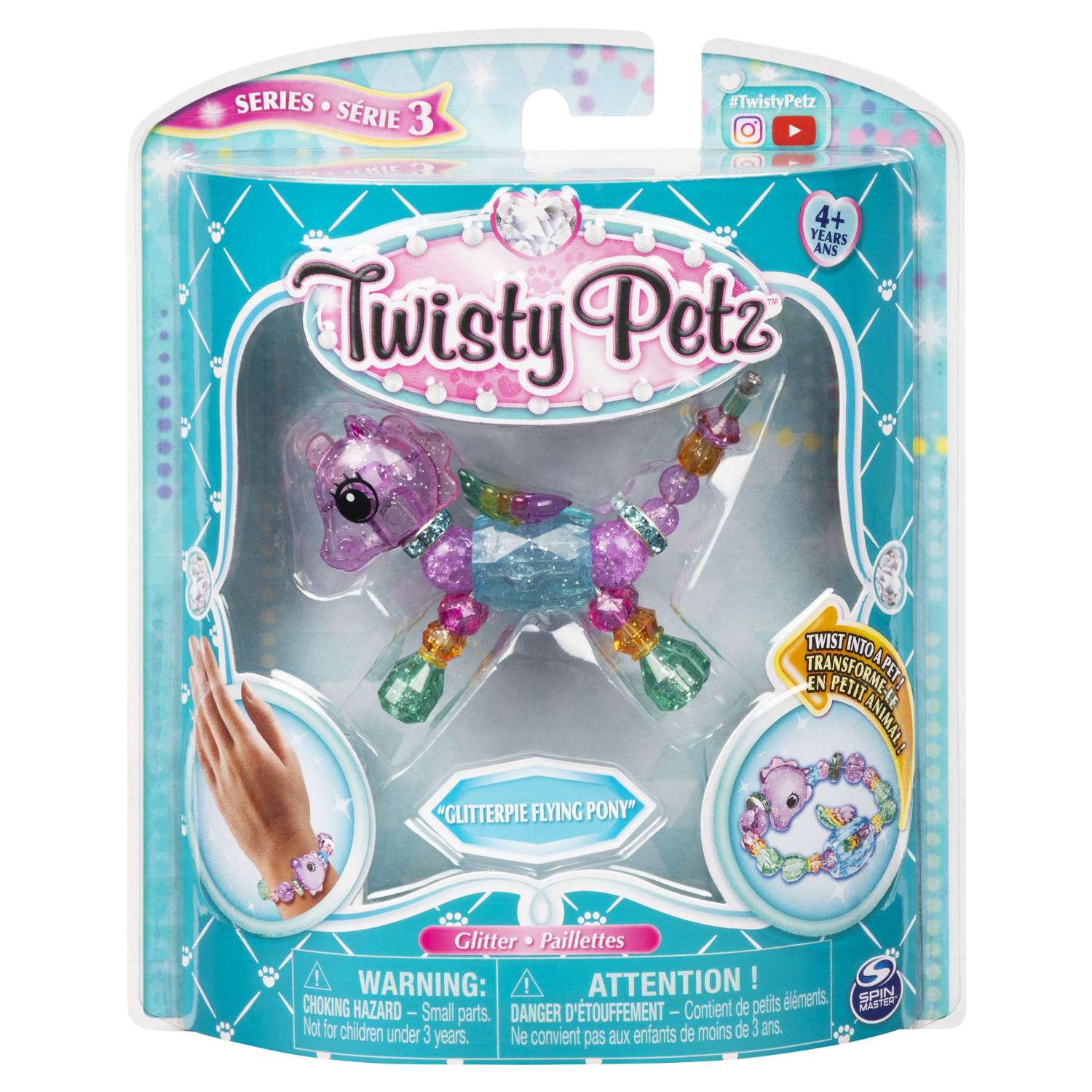 Набор Twisty Petz Фигурка-трансформер для создания браслетов Gliterpie Flying Pony 6044770/20121576 - фото 1