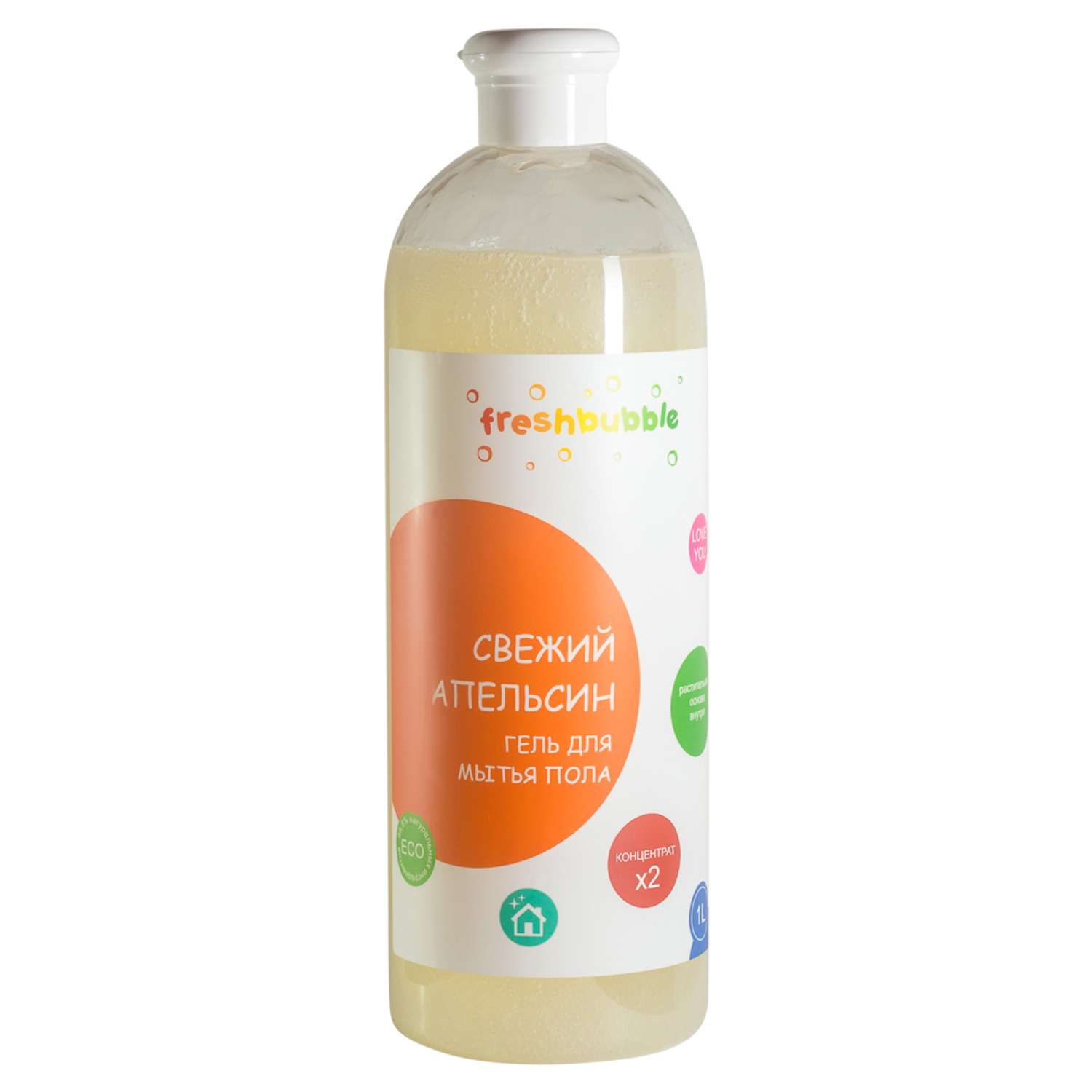Гель для мытья полов Freshbubble Свежий Апельсин 1л - фото 1