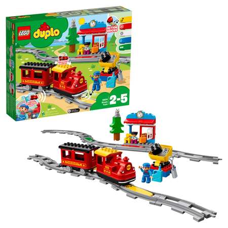 Конструктор LEGO DUPLO Town Поезд на паровой тяге (10874)