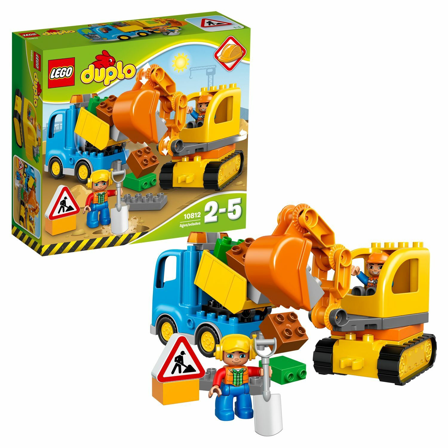 Lego duplo town truck & tracked excavator 10812 on sale