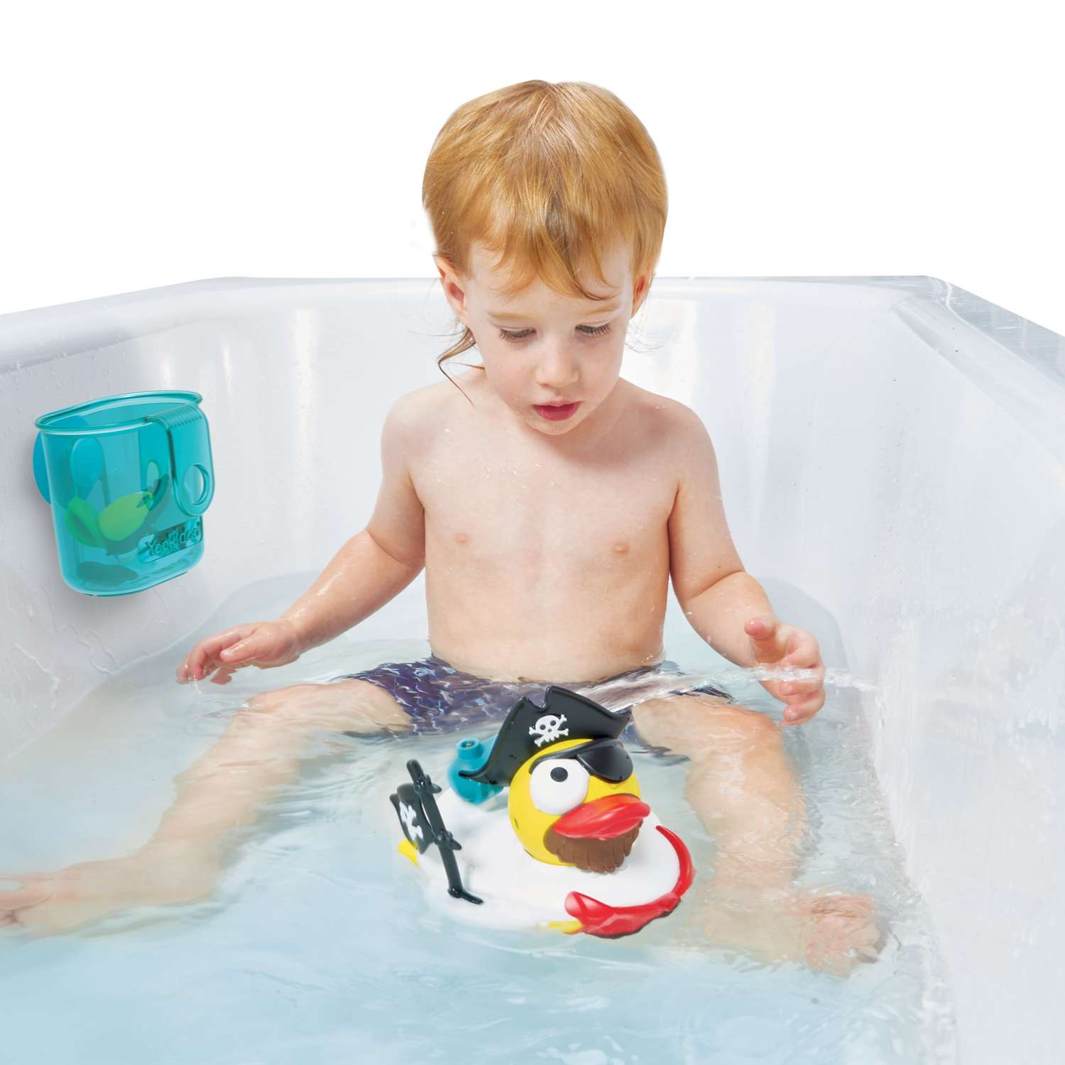 Игрушка для ванны Yookidoo Утка-пират с водометом и аксессуарами - фото 8