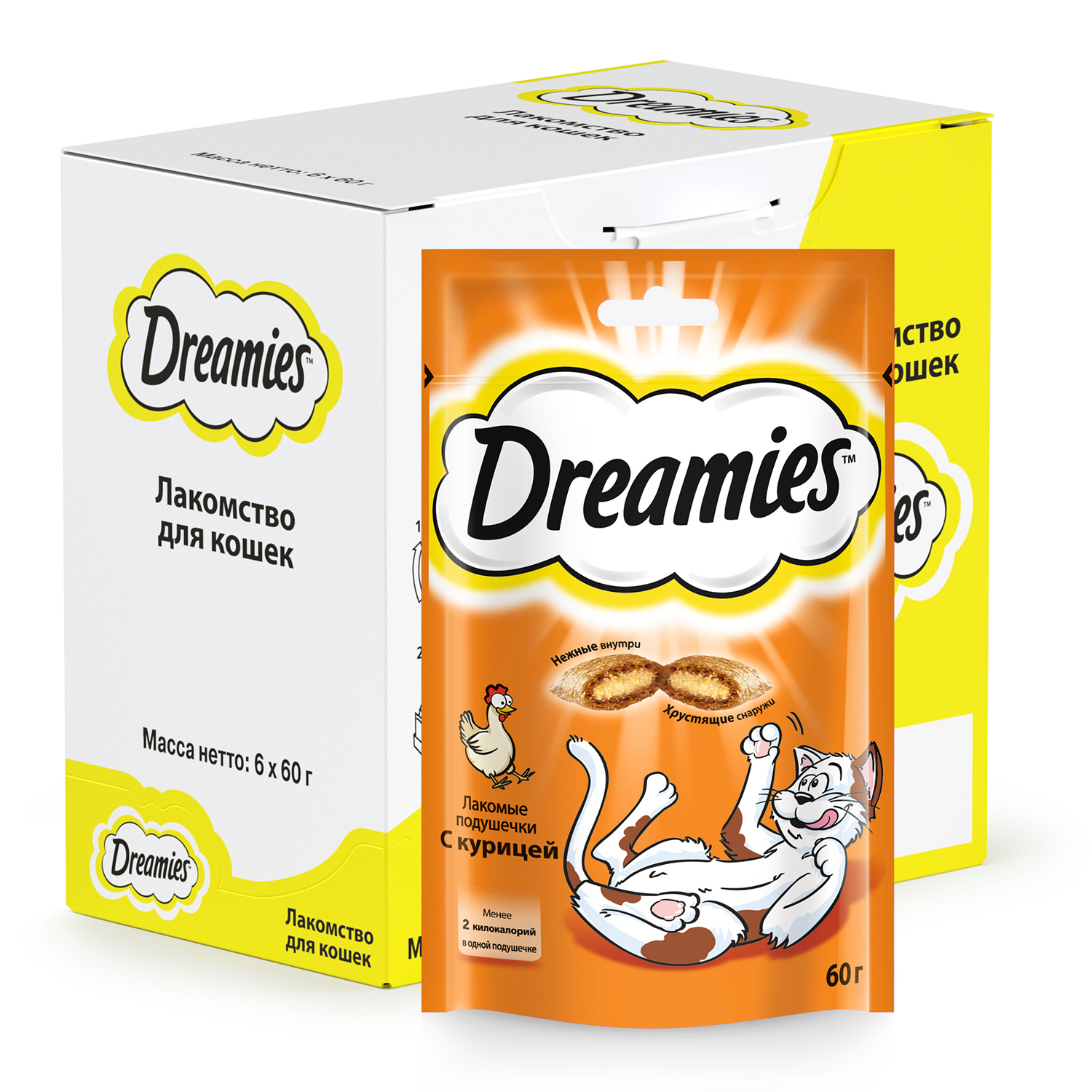 Лакомство для кошек Dreamies 0.06 кг курица (для домашних) - фото 4