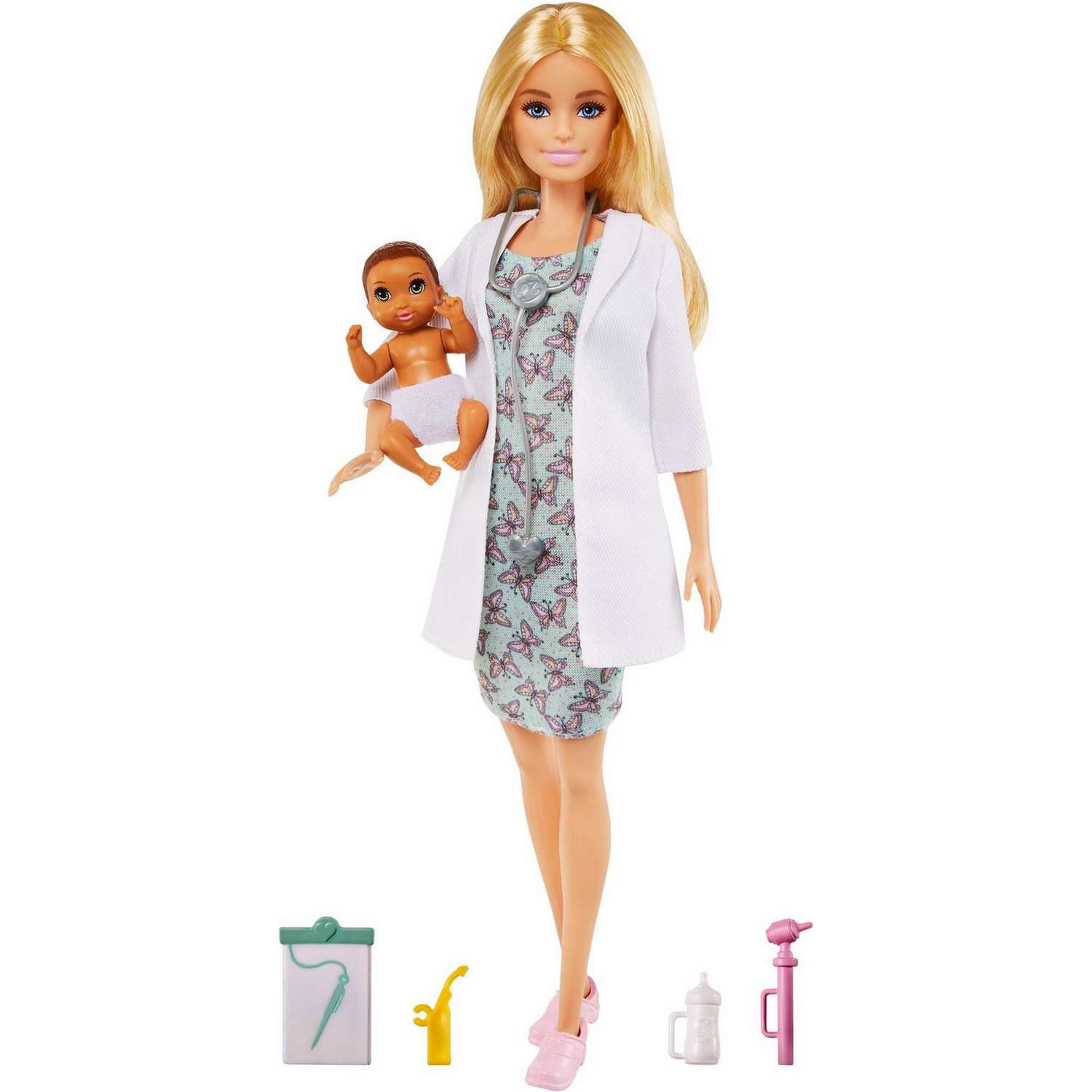 Кукла Barbie Педиатр с малышом-пациентом GVK03 GVK03 - фото 1