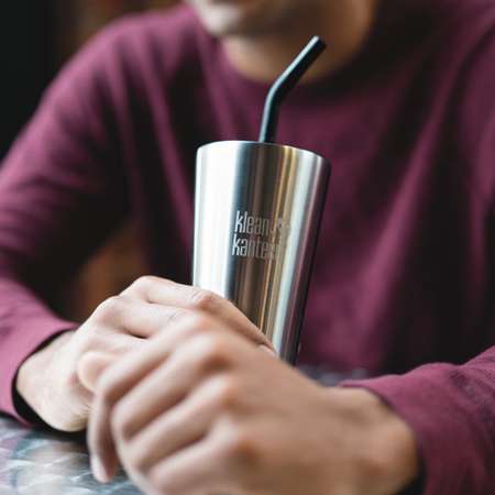 Термостакан Klean Kanteen Tumbler 16oz Brushed Stainless с трубочкой 473 мл