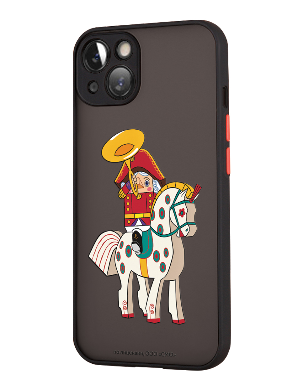 Противоударный чехол Mcover для смартфона Apple iPhone 13 Союзмультфильм На коне - фото 1