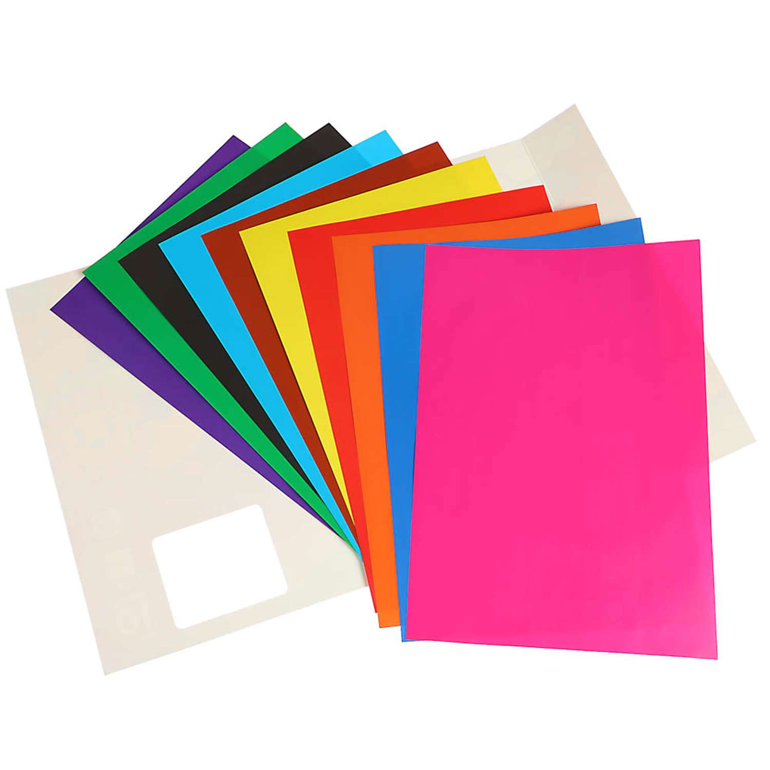Бумага цветная глянцевая CLIPSTUDIO FLOMIK А4 двухсторонняя 20 листов 10 цветов - фото 2