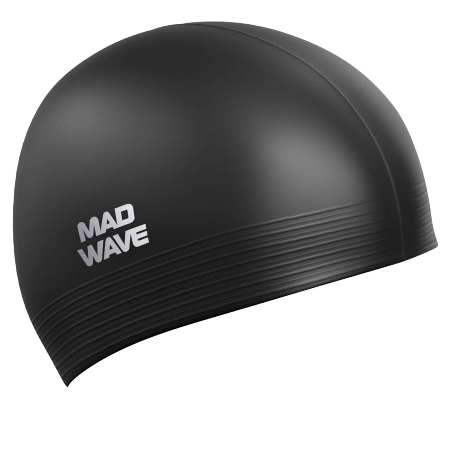 Шапочка для плавания латексная Mad Wave Solid M0565 01 0 01W Черный - фото 1