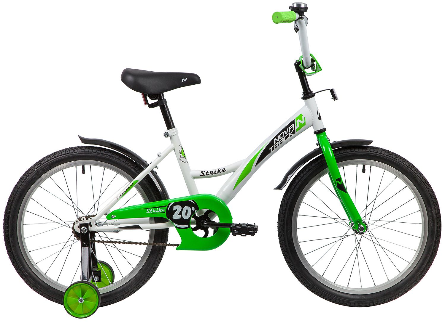 Велосипед 20STRIKE NOVATRACK белый-зелёный - фото 2