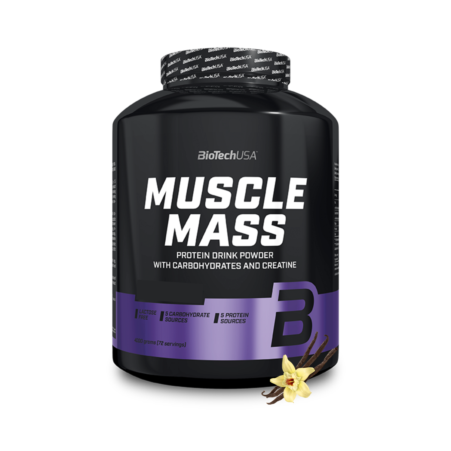 Гейнер BiotechUSA Muscle Mass 4000 г. Ваниль - фото 1