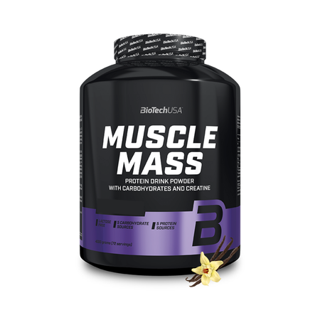 Гейнер BiotechUSA Muscle Mass 4000 г. Ваниль