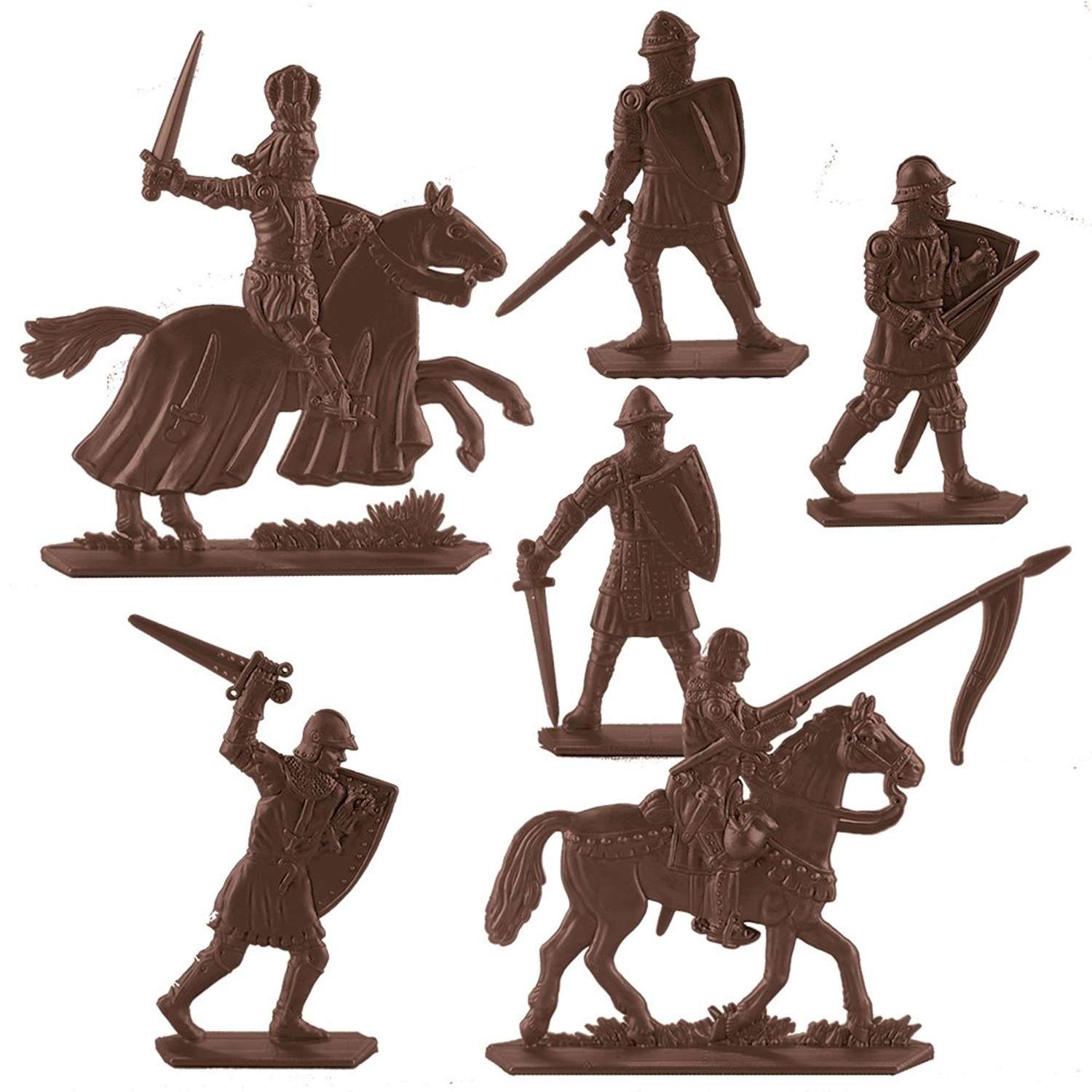 Набор солдатиков Воины и Битвы Барон Хлодомир и его люди цвет шоколадный - фото 1