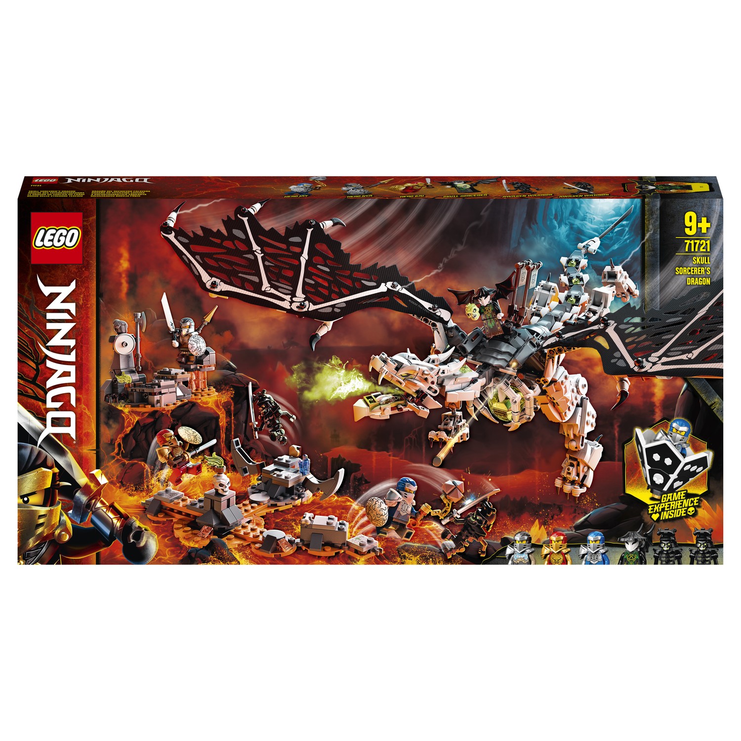 Конструктор LEGO Ninjago Дракон чародея-скелета 71721 купить по цене 4799 ₽  в интернет-магазине Детский мир