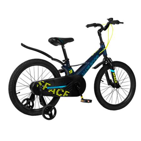 Детский двухколесный велосипед Maxiscoo Space стандарт 18 синий