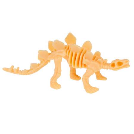 Игровой набор 1TOY Стегозавр Скелет динозавра с пластилином 6 цветов