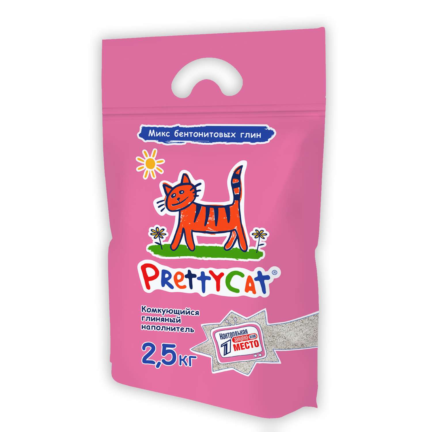 Наполнитель для кошек PrettyCat Euro Mix комкующийся 2.5кг - фото 1