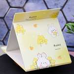 Зеркало настольное для макияжа iLikeGift Lovely rabbit yellow