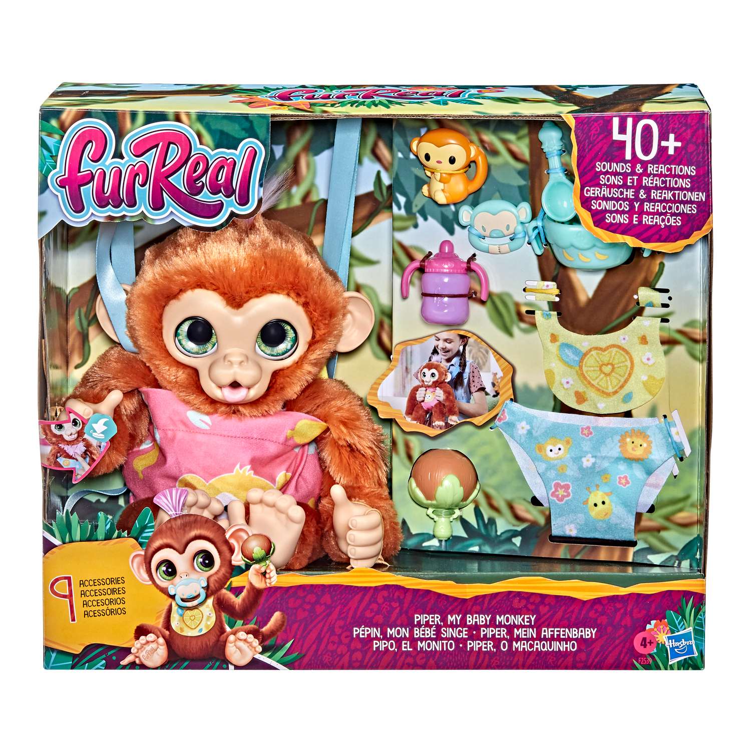 Игрушка FurReal Friends Питомец Обезьянка F25395L4 купить по цене 41590 ₸ в  интернет-магазине Детский мир