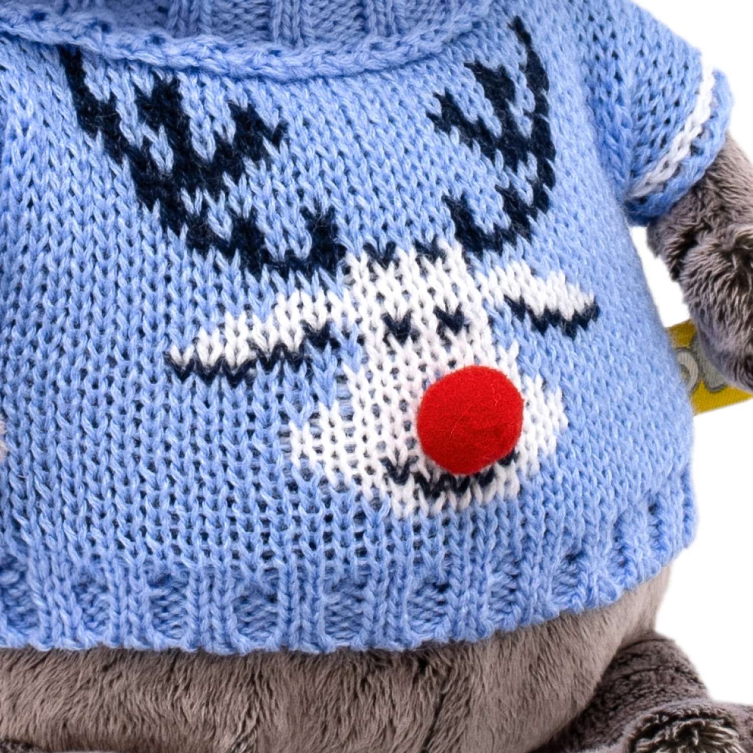 Мягкая игрушка BUDI BASA Басик BABY в свитере с оленем 20 см BB-130 - фото 7