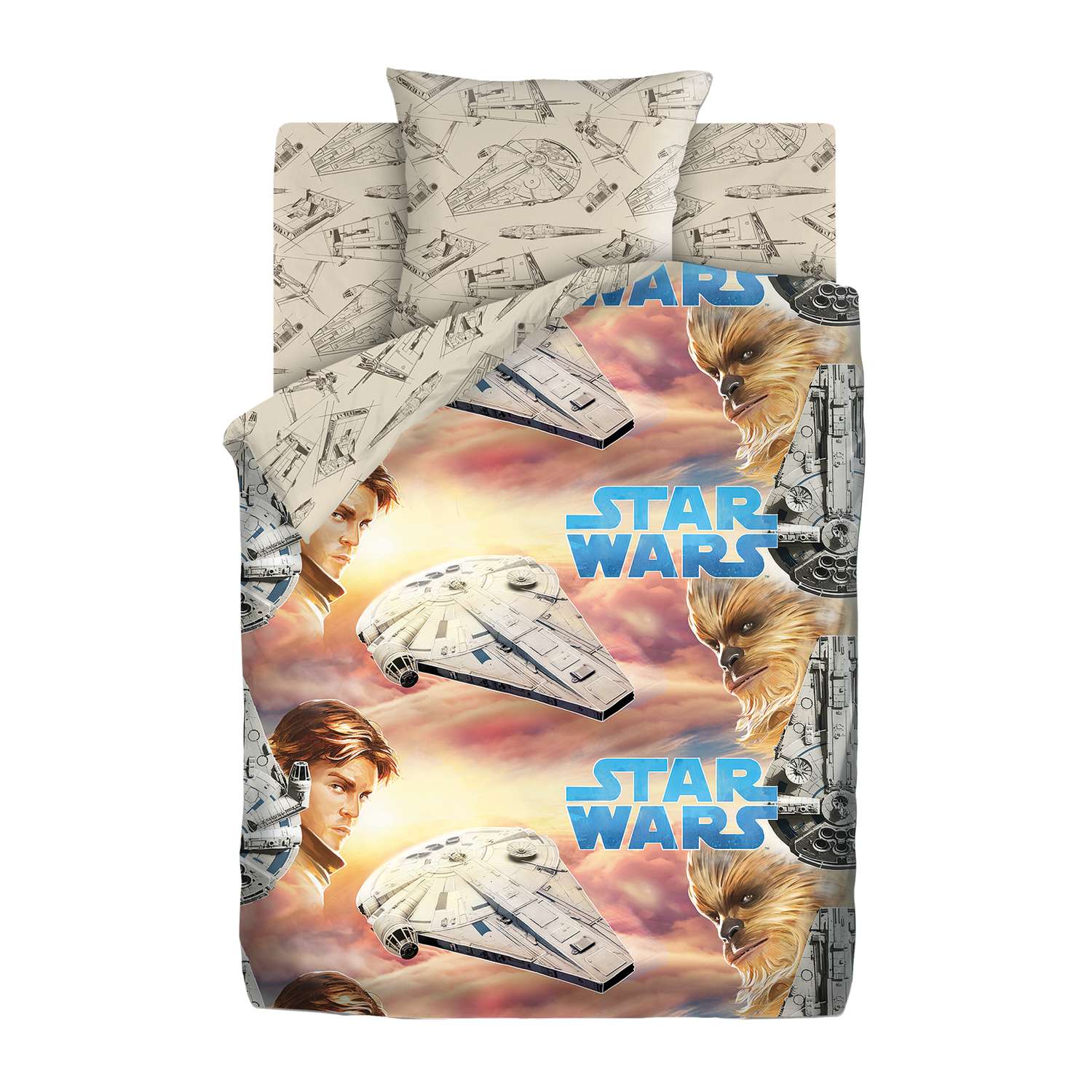 Комплект постельного белья НЕПОСЕДА Star Wars 3предмета 495131 - фото 1
