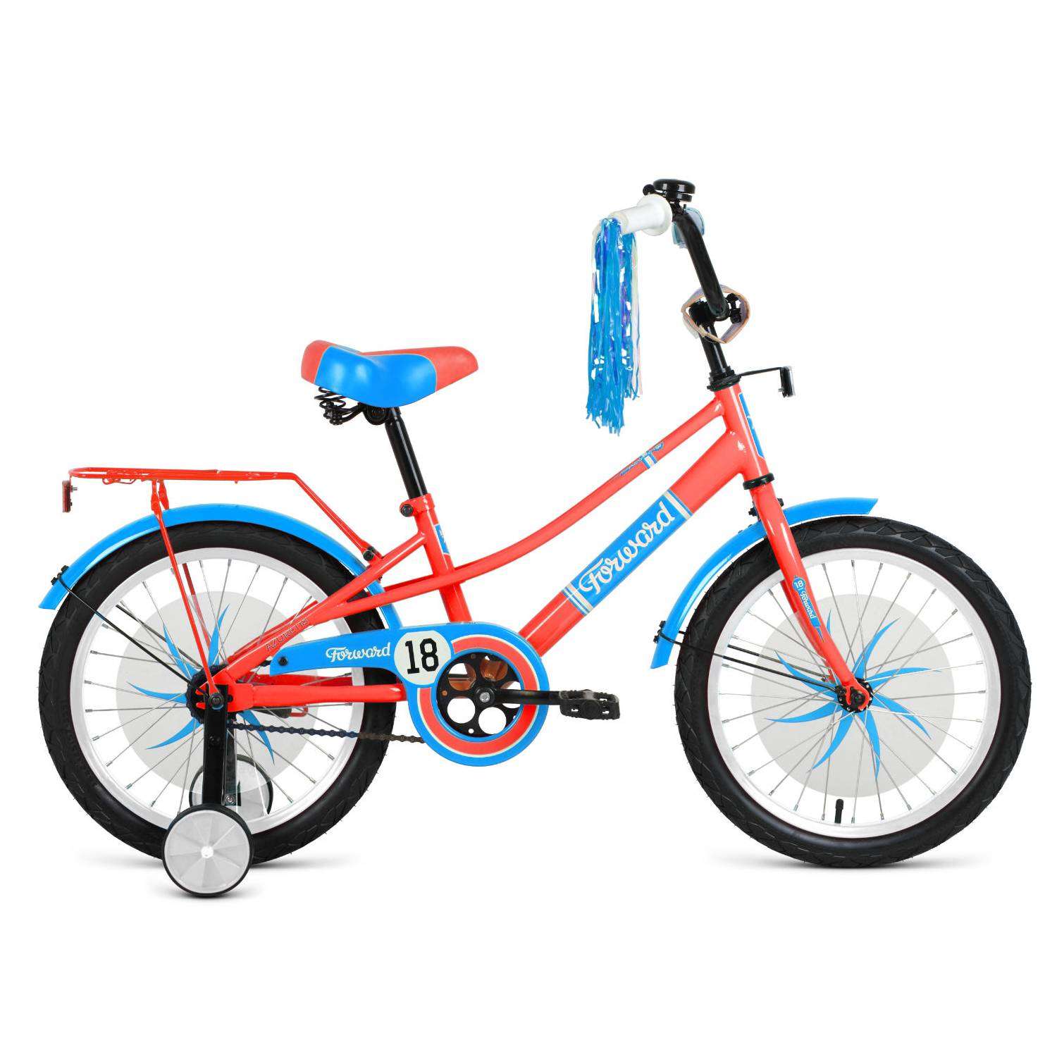 Велосипед детский Forward azure 18 2022 коралловый голубой - фото 1