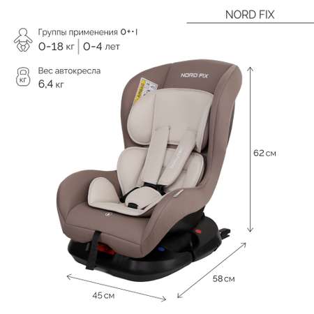 Автокресло Babyton Nord Fix Mokko Isofix 0+/1 (0-18 кг)