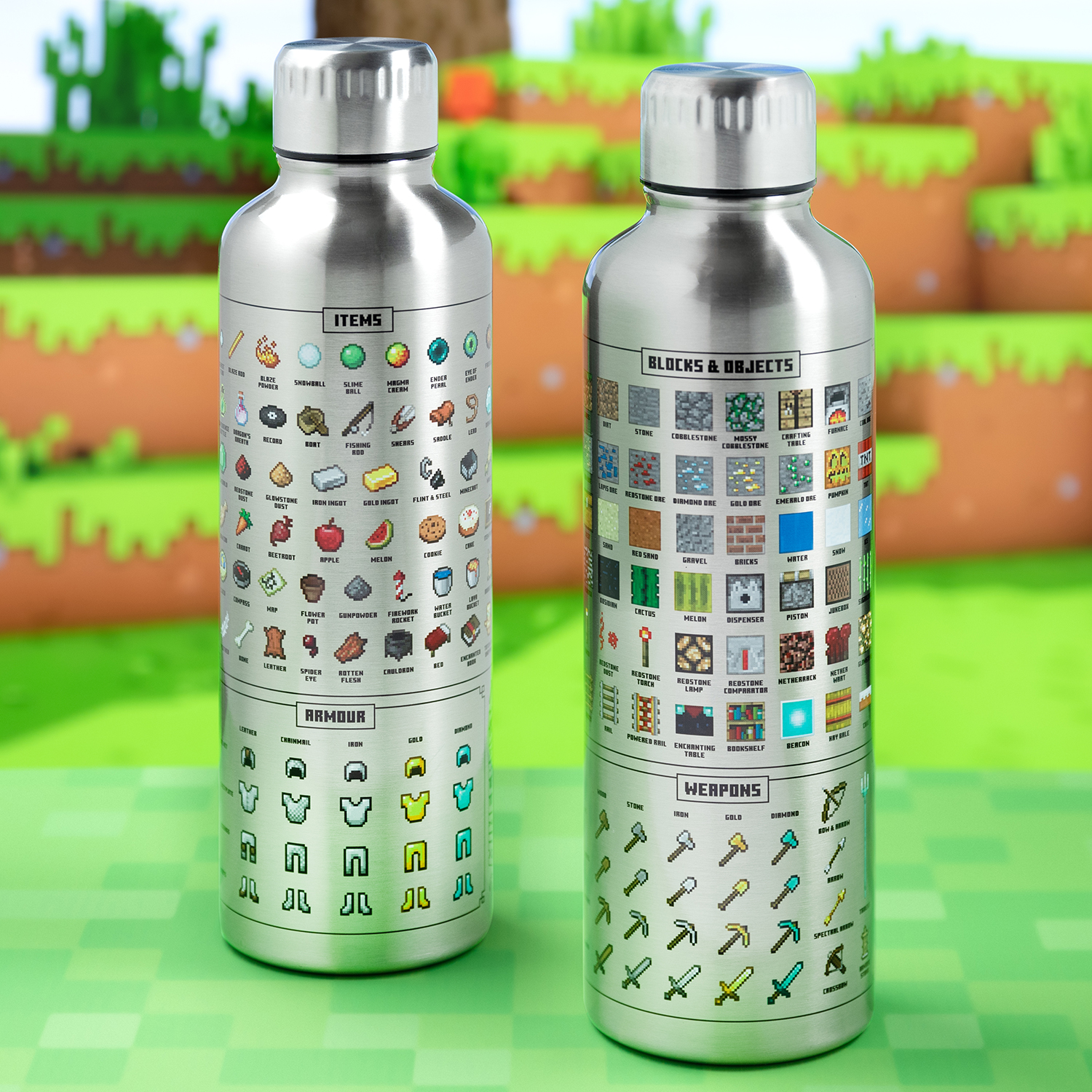 Бутылка для воды PALADONE Minecraft Metal Water Bottle 500 ml PP7995MCF - фото 5