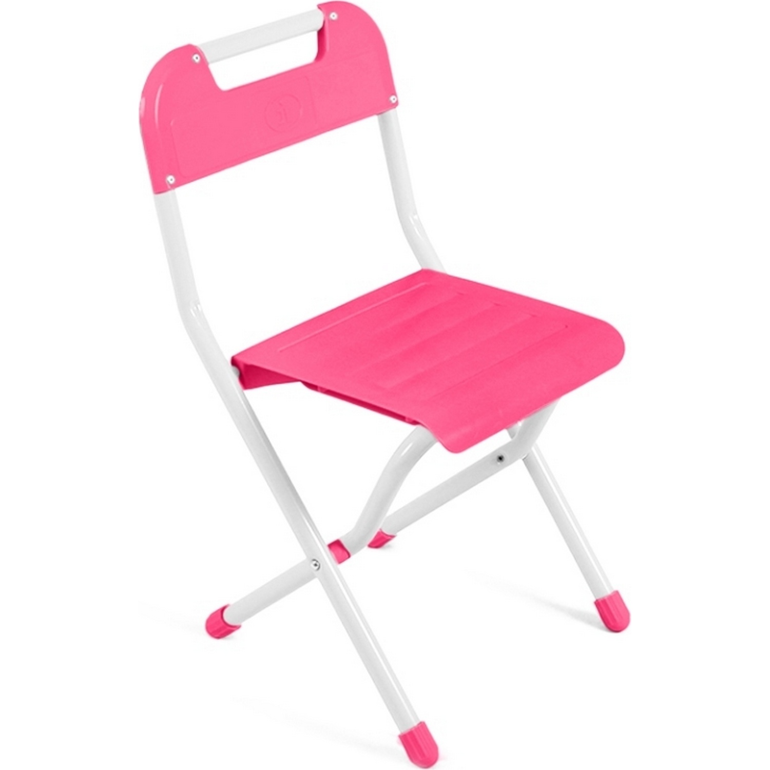 Детский стульчик InHome со спинкой складной белый/розовый - фото 6
