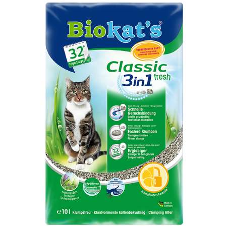 Наполнитель для кошек Biokats Фреш 3в1 свежий 10л