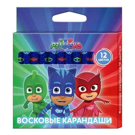 Восковые карандаши PJ masks 12 цв.