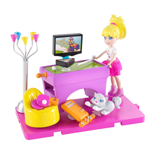 Комната Polly Pocke Barbie с аксессуарами в ассортименте 173224/X0888 - фото 4