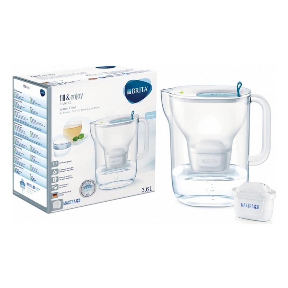 Фильтр-кувшин BRITA Style XL MX + 3.6л синий с 6 картриджами Макстра + Универсальный 1038895 - фото 1