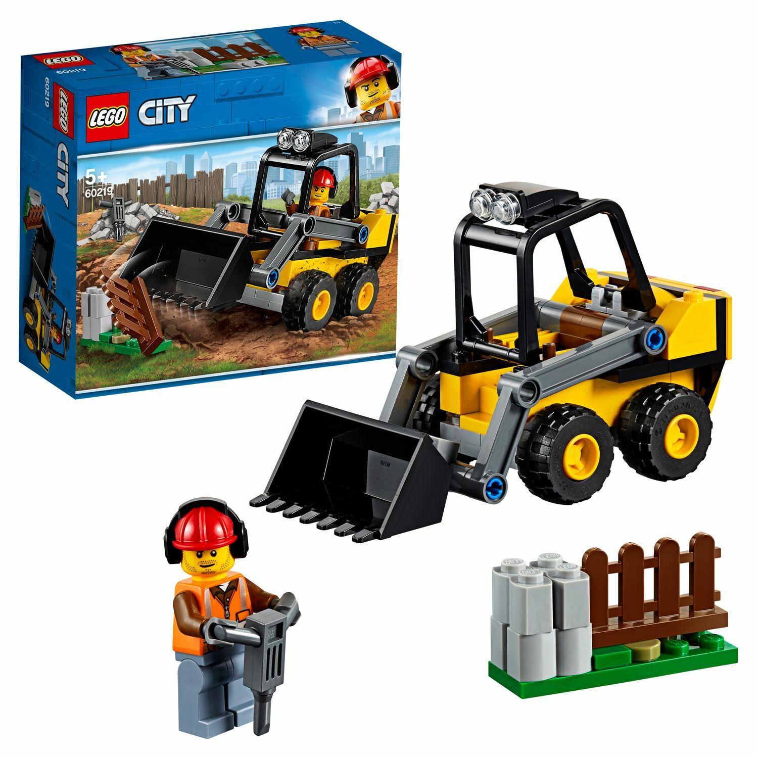 Конструктор LEGO City Great Vehicles Строительный погрузчик 60219 купить по  цене 9 ₽ в интернет-магазине Детский мир