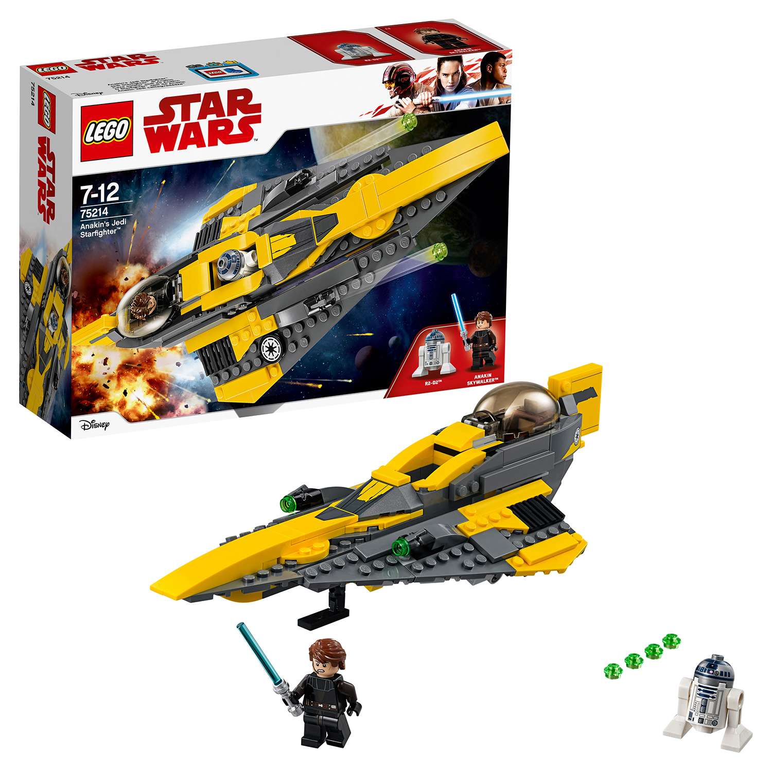 Конструктор LEGO Star Wars Звёздный истребитель Энакина 75214 - фото 4