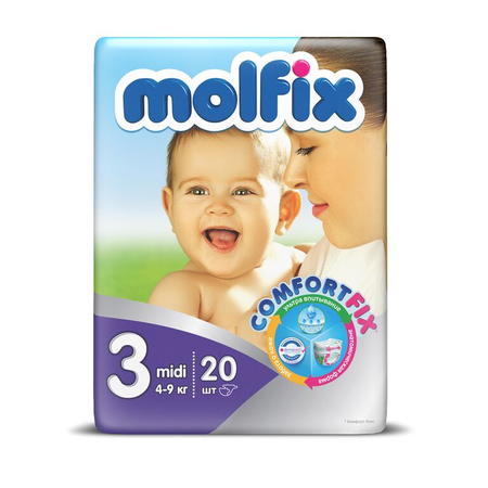 Подгузники Molfix Comfortfix 20 шт. 3